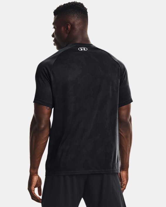 Men's UA Velocity Jacquard Short Sleeve, Black, pdpMainDesktop image number 1